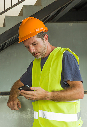 site manager frustrated with contractors